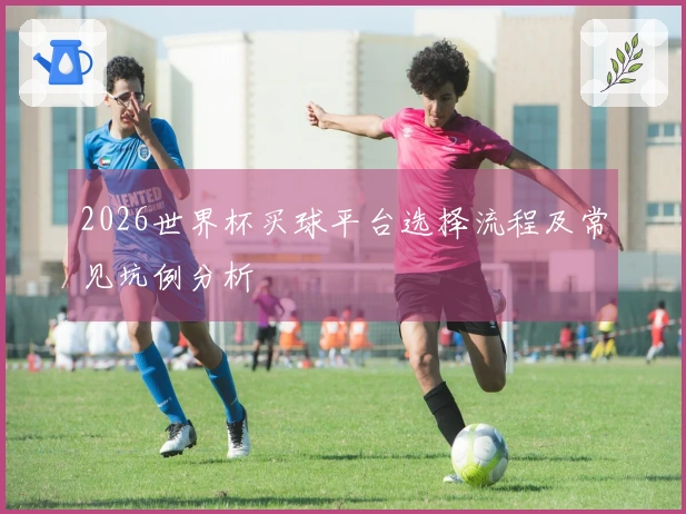 2026世界杯买球平台选择流程及常见坑例分析